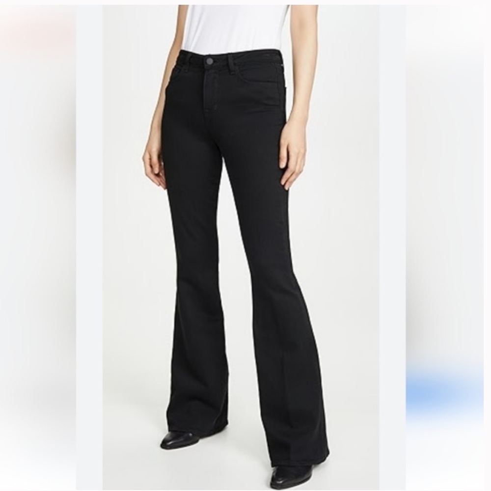 Frame Denim Black Flare Jeans le one